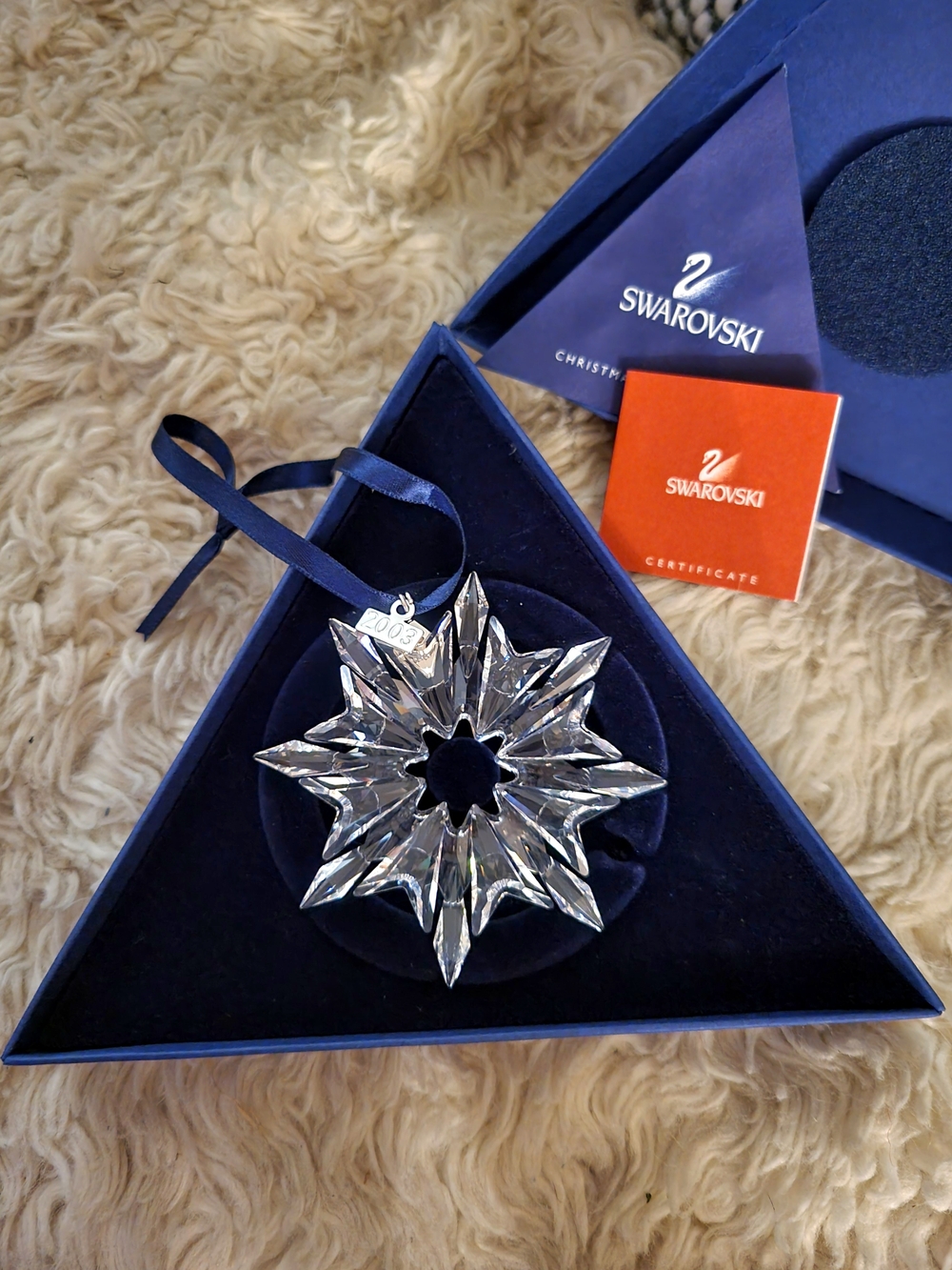 Swarovski Crystal Snowflake Christmas Ornament 2003 | Annual Edition